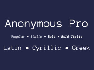 Anonymous Pro