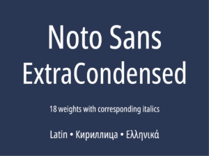 Noto Sans ExtraCondensed