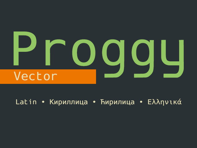 Proggy Vector