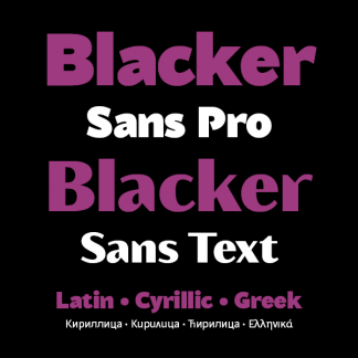 Blacker Sans